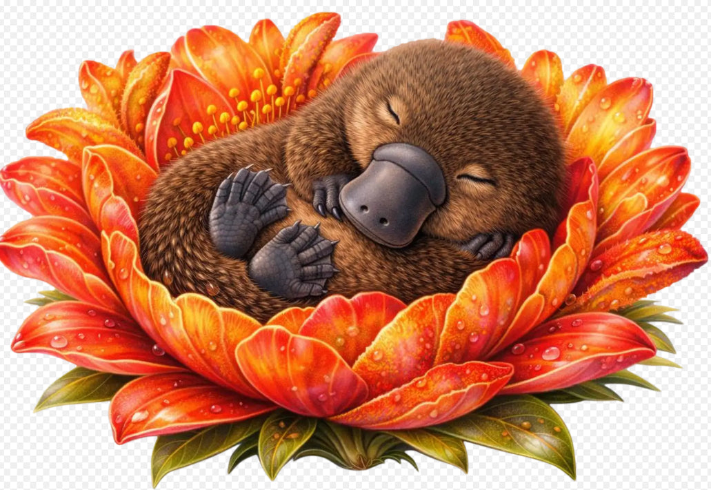2026 Wooden Sleeping Aussie Animals