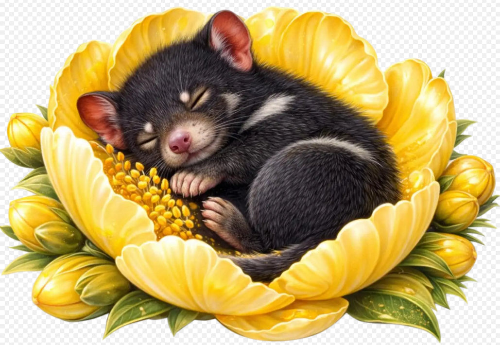2026 Wooden Sleeping Aussie Animals