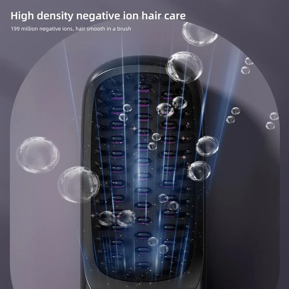 Portable Electric Straightening Hair Brush