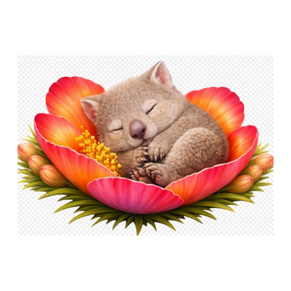 2026 Wooden Sleeping Aussie Animals